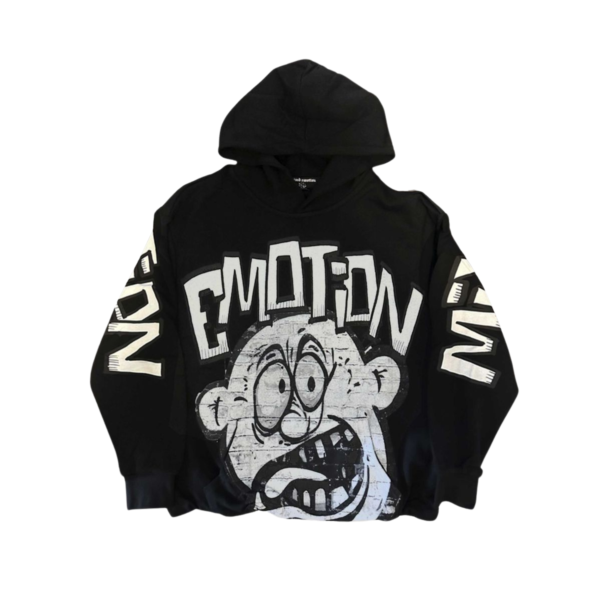 Mixed Emotion "Monster" Cropped Hoodie (Black) - Mixed Emotion