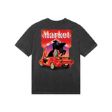 Market Bullrider T-Shirt (Washed-Black) - Market