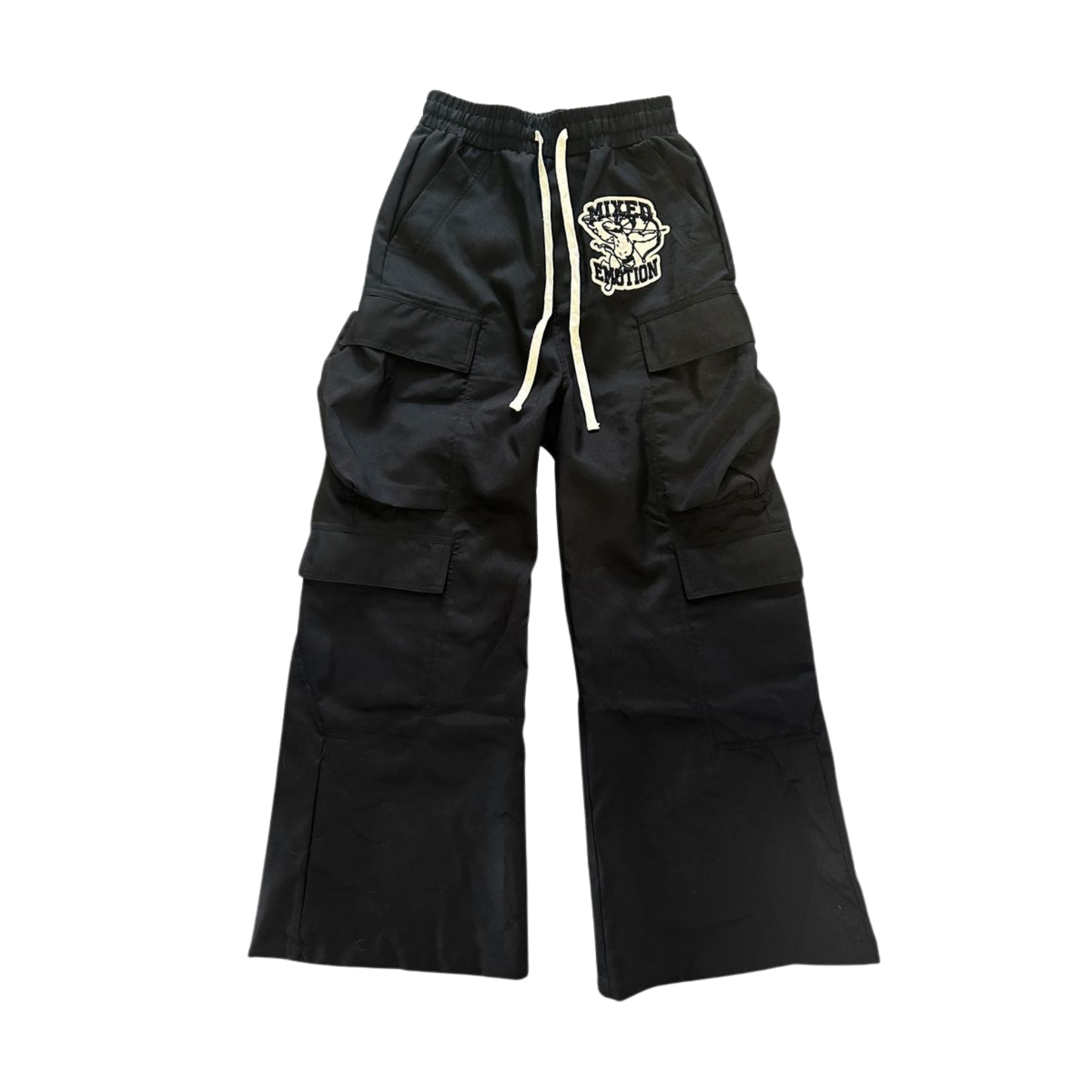Mixed Emotion Baggy 'M.E' Cargos (Black) - Mixed Emotion