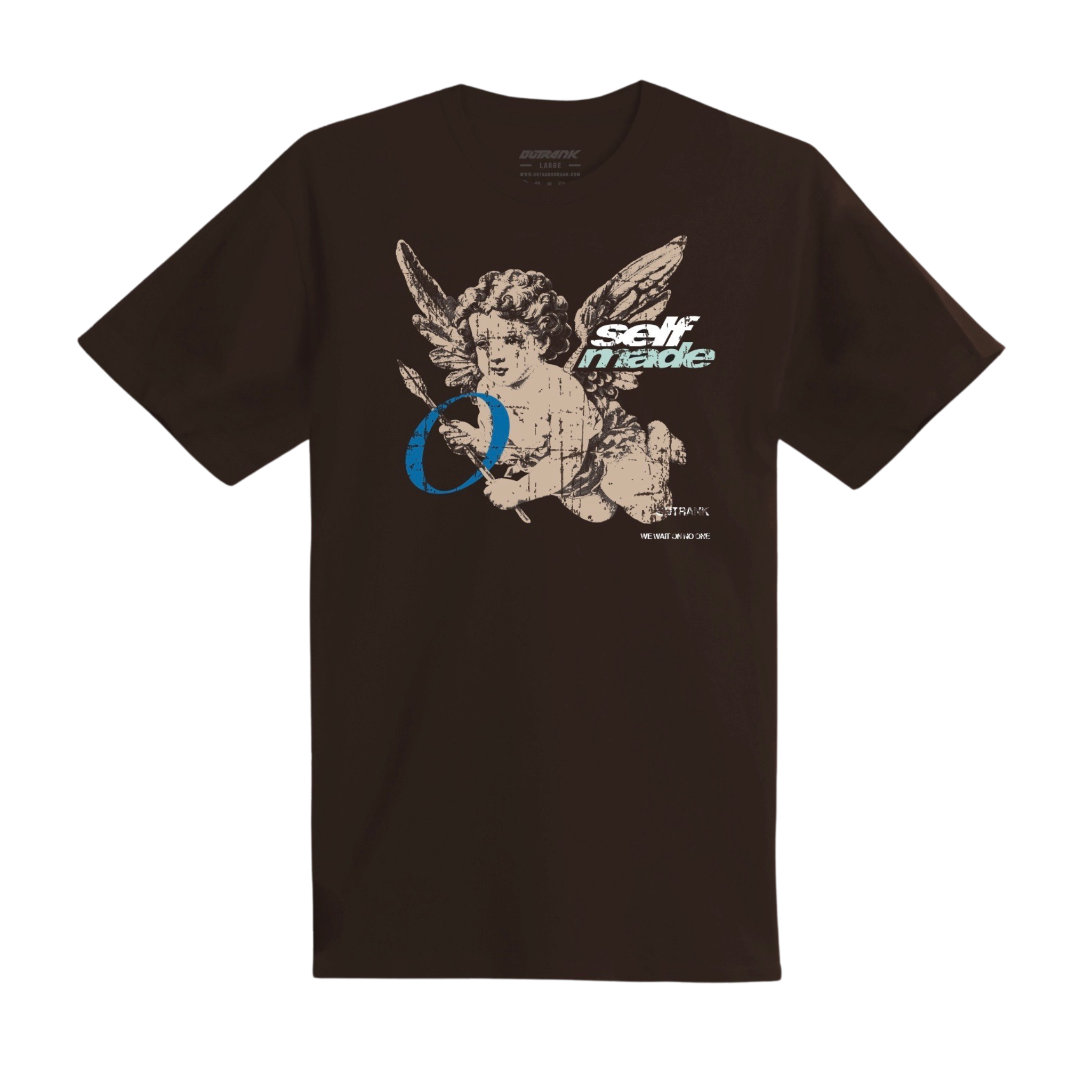 Outrank Self Made Tee (Brown) - Outrank