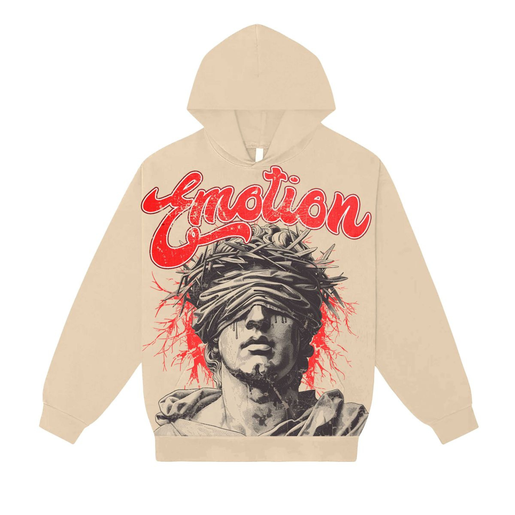Mixed Emotion "Blinded" Hoodie (Cream) - Mixed Emotion