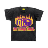 DSM INTL Flame Tee (Vintage Black) - Diet Starts Monday