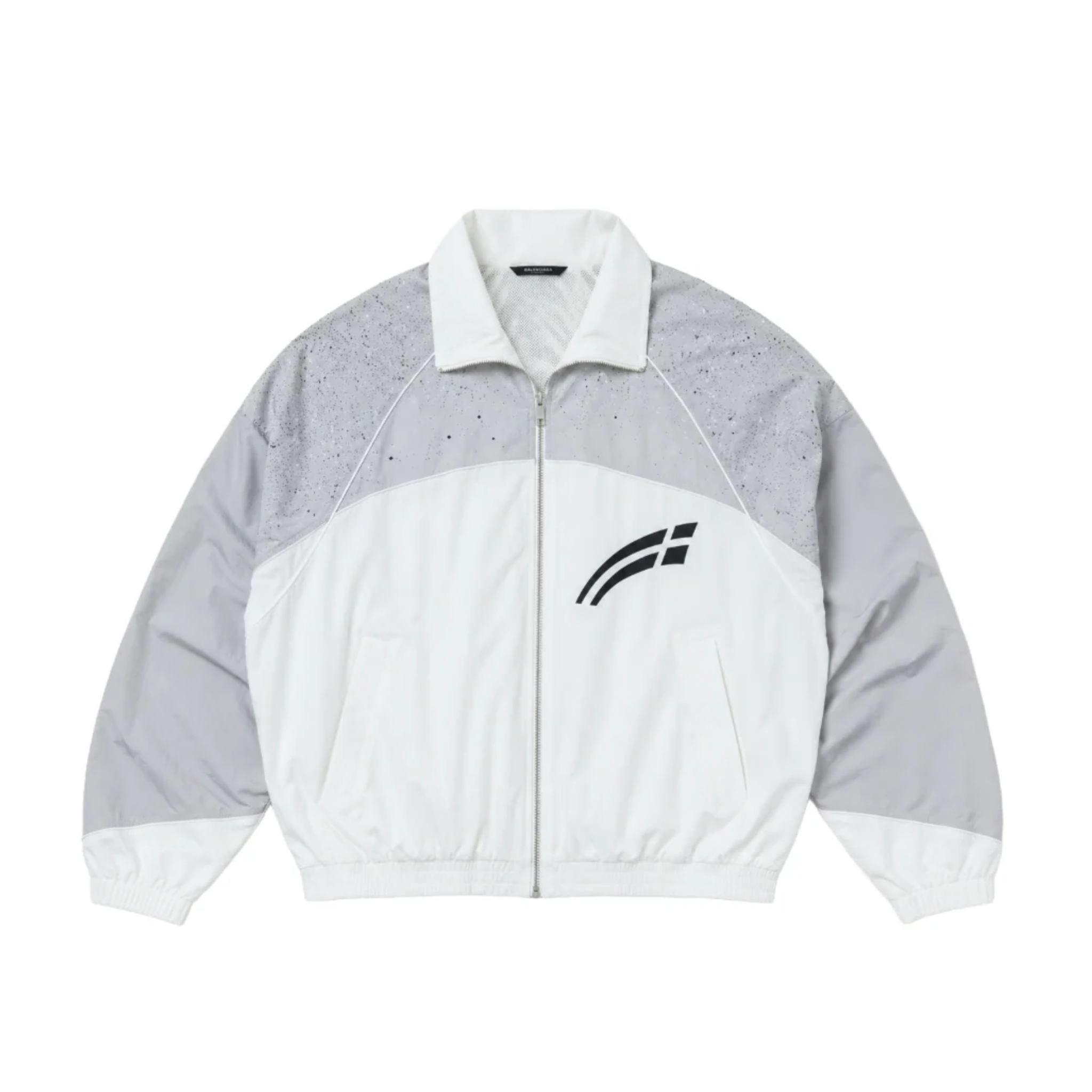 Rvs Labs "Astral" Zip Windbreaker (White /Cool Grey)