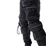 Serenede "Poppy" Cargo Jeans (Vintage Wash Black) - Serenede