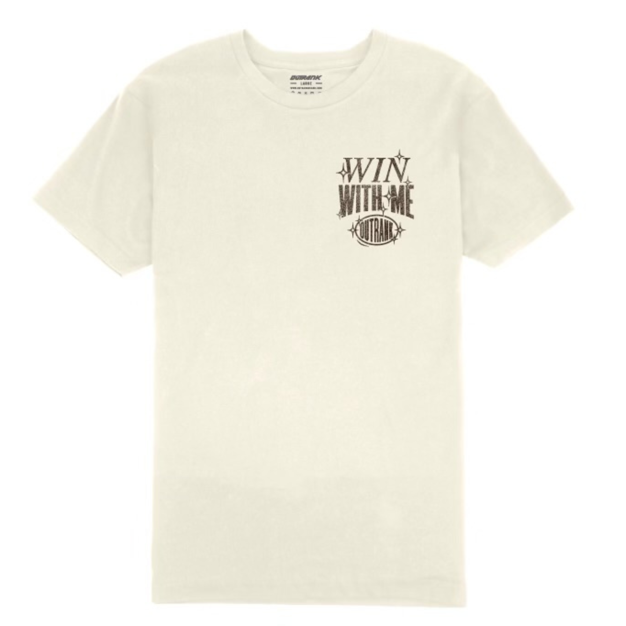 Outrank "Win With Me" Tee (Vintage White) - Outrank