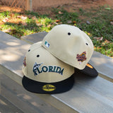 New Era Florida Marlins Grey UV 59Fifty Fitted (Vegas Gold/Black) - New Era