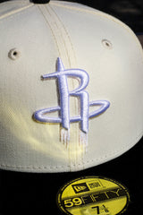 New Era Houston Rockets Pink UV 59Fifty Fitted (Chrome/Black) - ST New Era