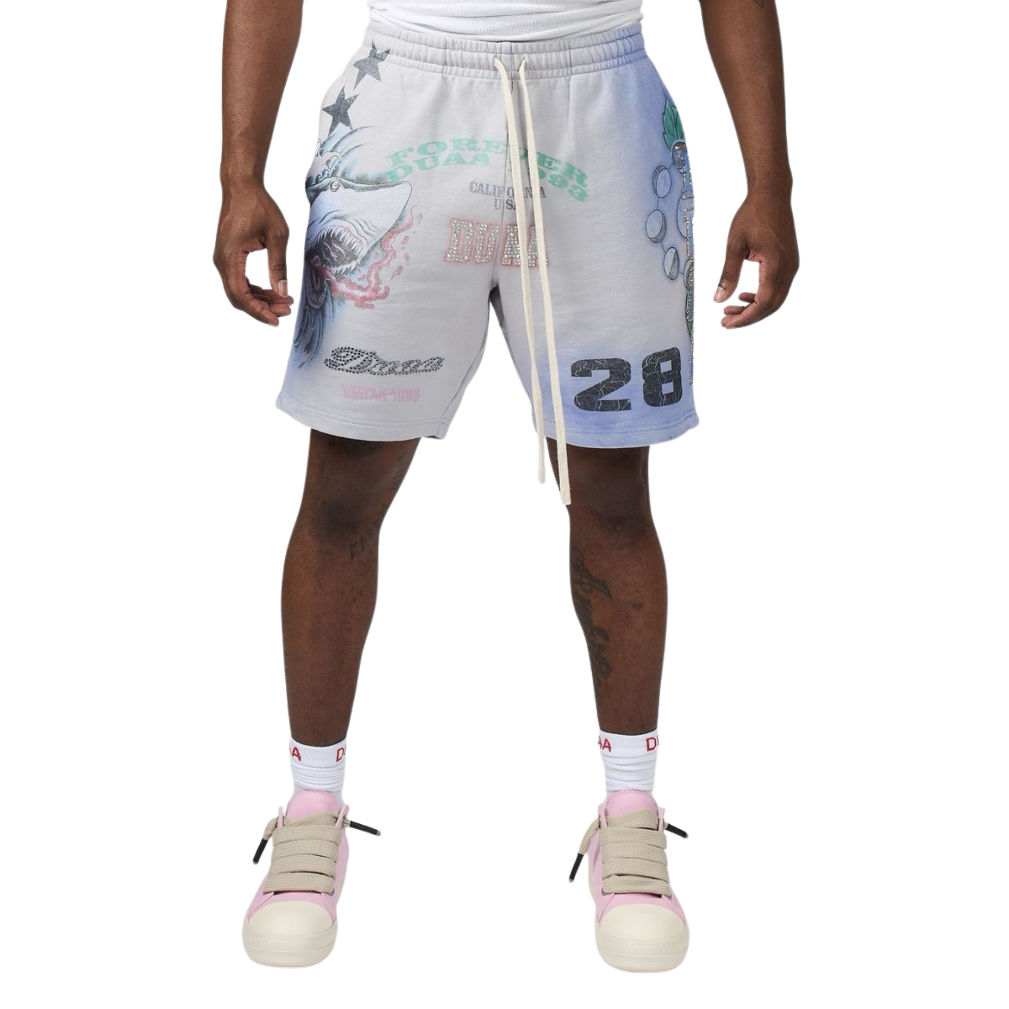 DUAA "ISLAND" Shorts (Grey/Blue)