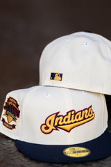 New Era Cleveland Indians Jacobs Field Green UV (Off White/Navy) 59Fifty Fitted - New Era