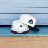 New Era Philadelphia Phillies Citizens Bank Park Side Patch Fitted (Chrome/Maroon) - New Era