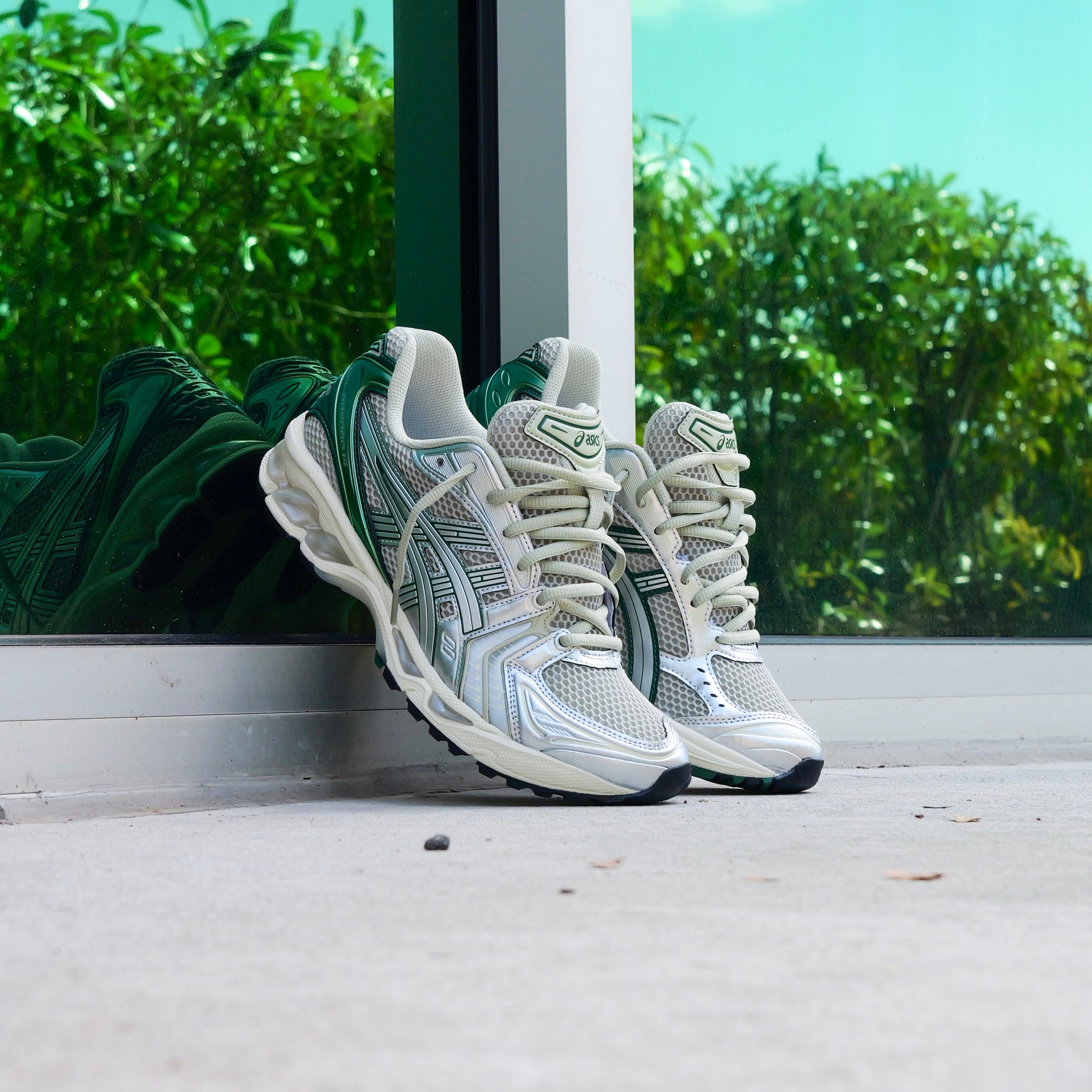 Mens Asics Gel-Kayano 14 (Dried Leaf Green/Pure Silver)