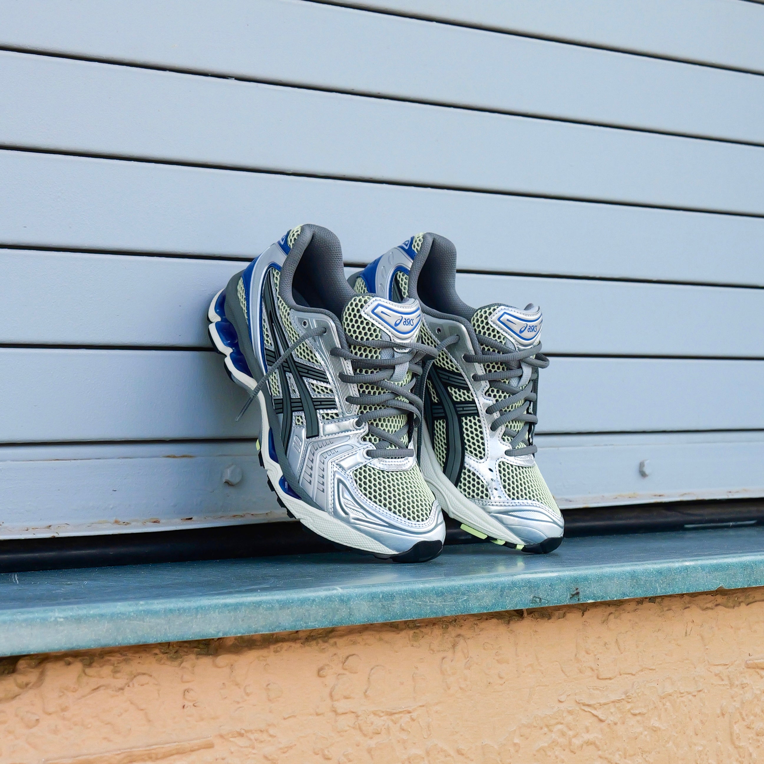 Mens Asics Gel-Kayano 14 (Soft Yellow/Asics Blue) - Asics