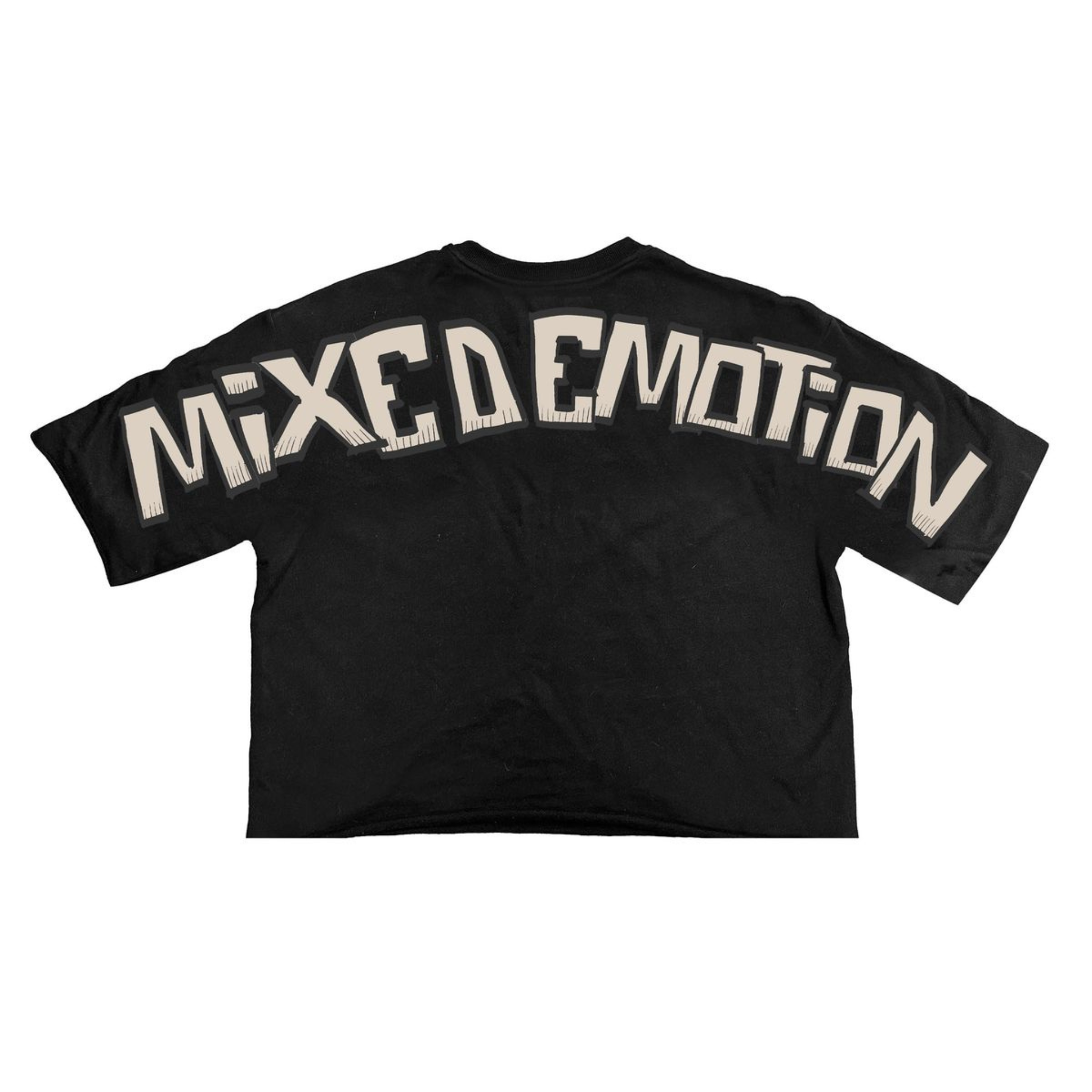 Mixed Emotion 'Pirate" Cropped Tee (Black) - Mixed Emotion