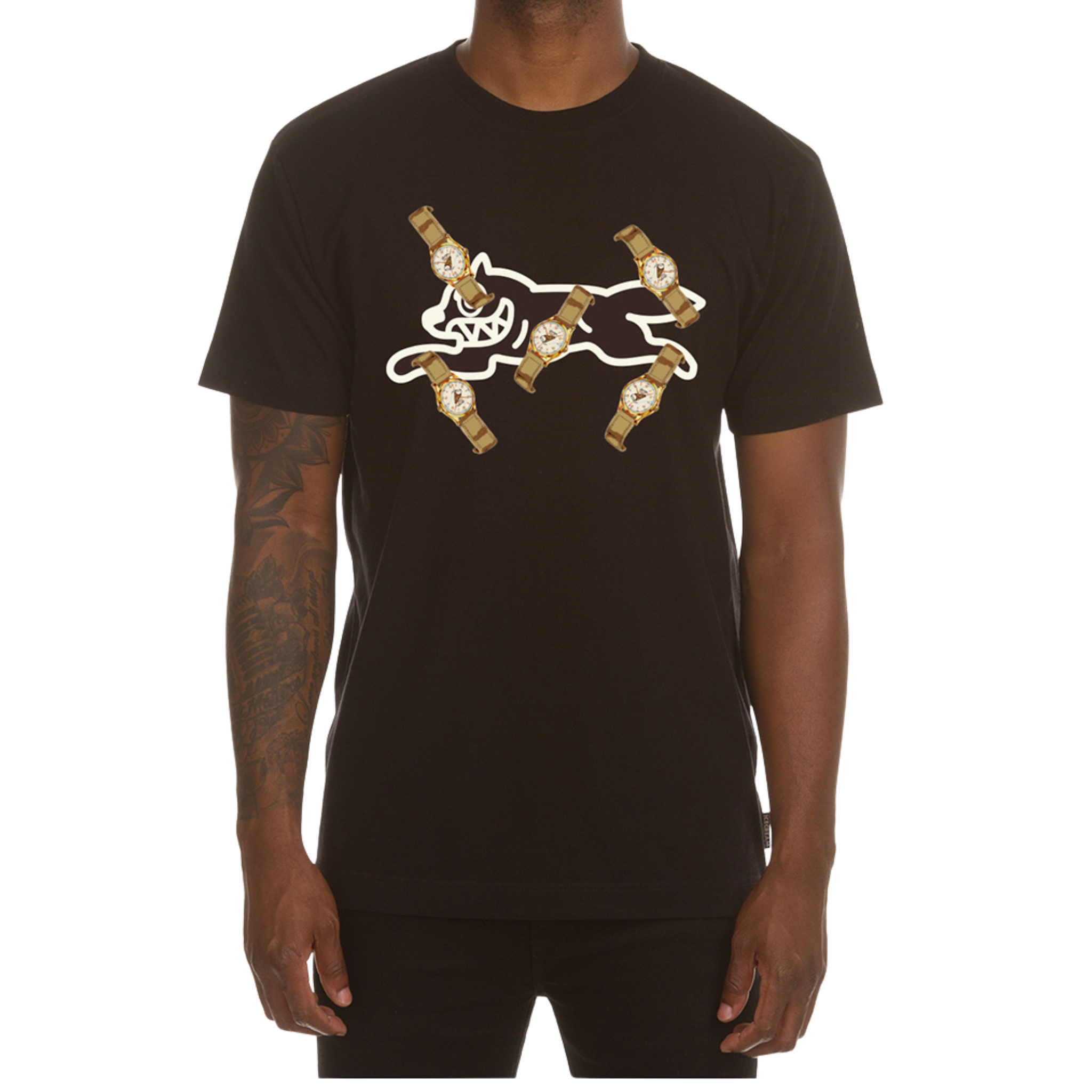 Icecream I'm Watching SS Tee (Black) - Ice Cream