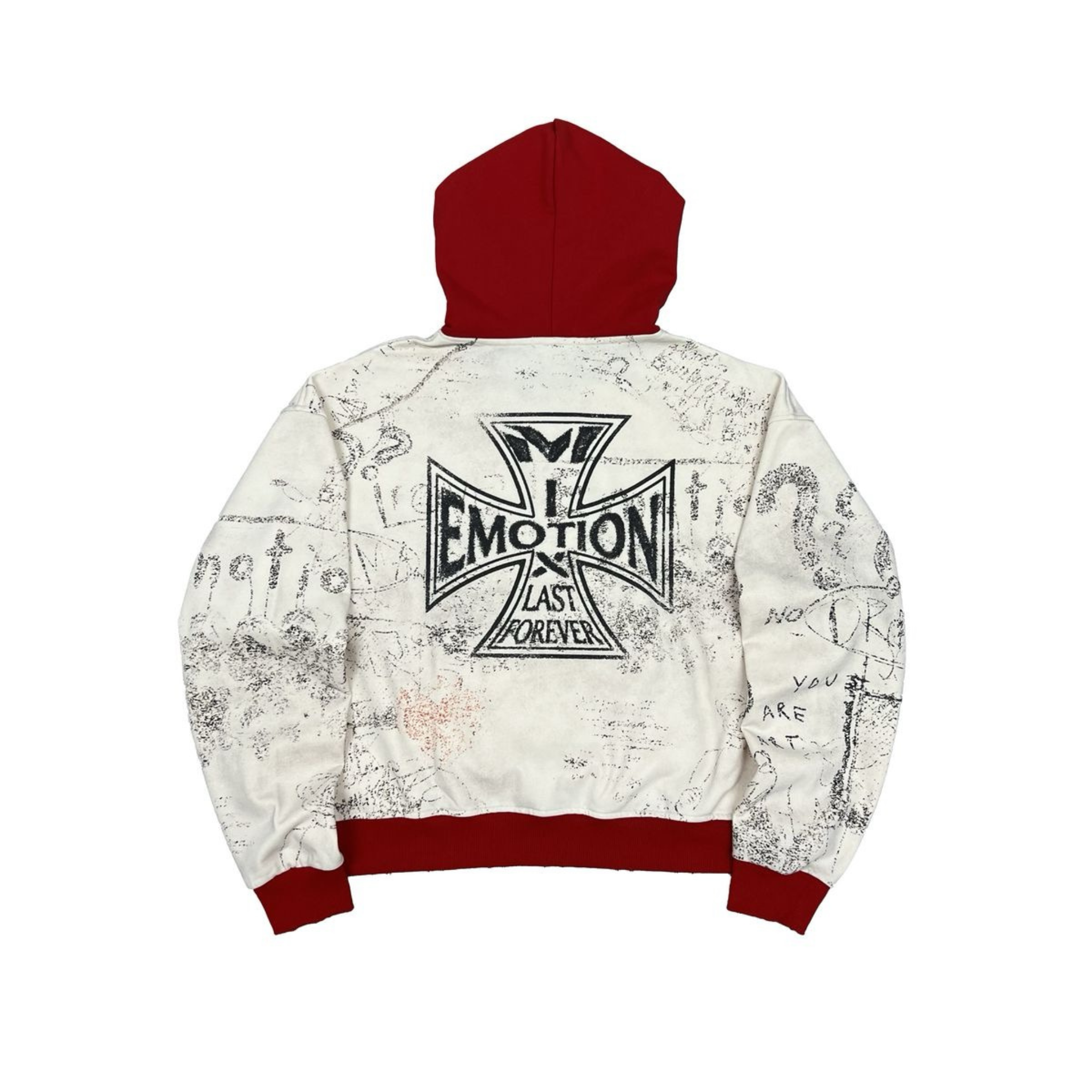 Mixed Emotion “Last Forever” Hoodie (Red) - Mixed Emotion
