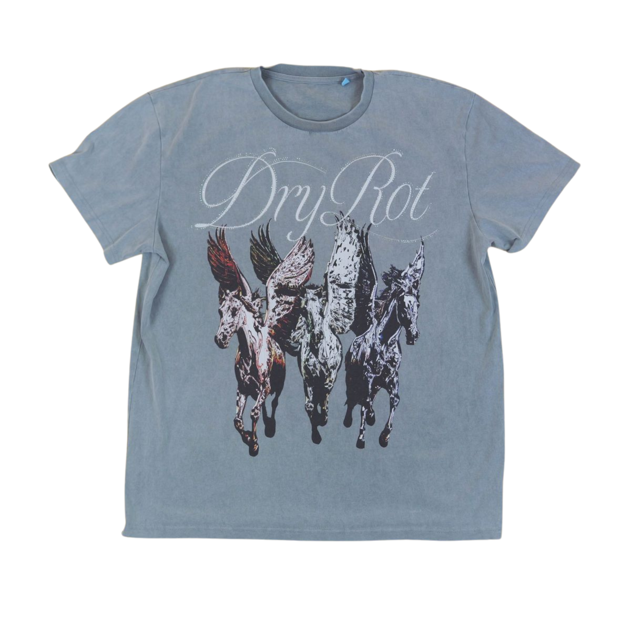 Dry Rot Pegasus Tee (Grey) - Dry Rot