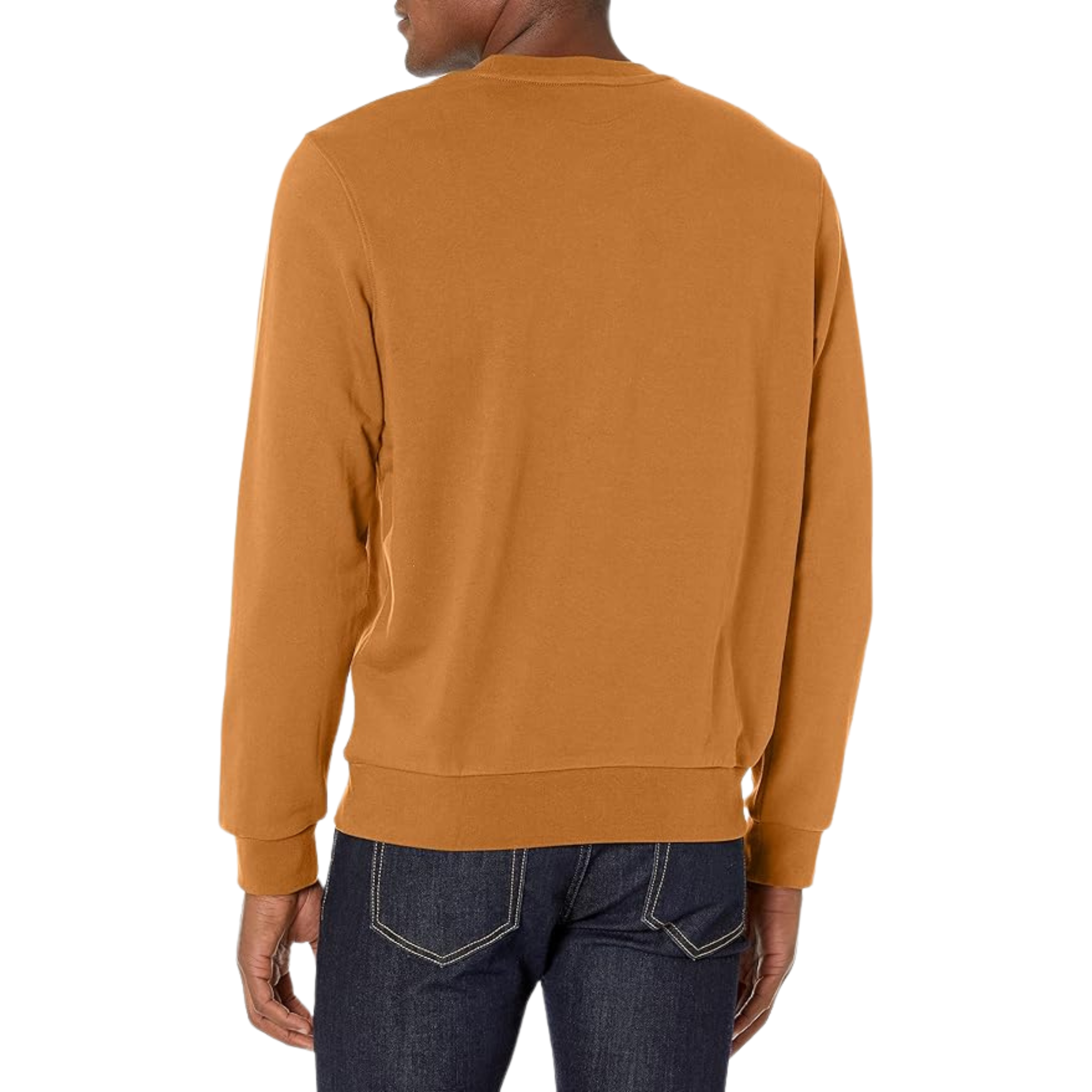 Lacoste Classic Fit Contrast Lettering Cotton Sweatshirt (Brown) - Lacoste