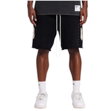 Memory Lane "Studded Fleece" Long Shorts (Black) - Memory Lane