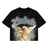 Mixed Emotion 'Cupid' Cropped Tee (Black) - Mixed Emotion