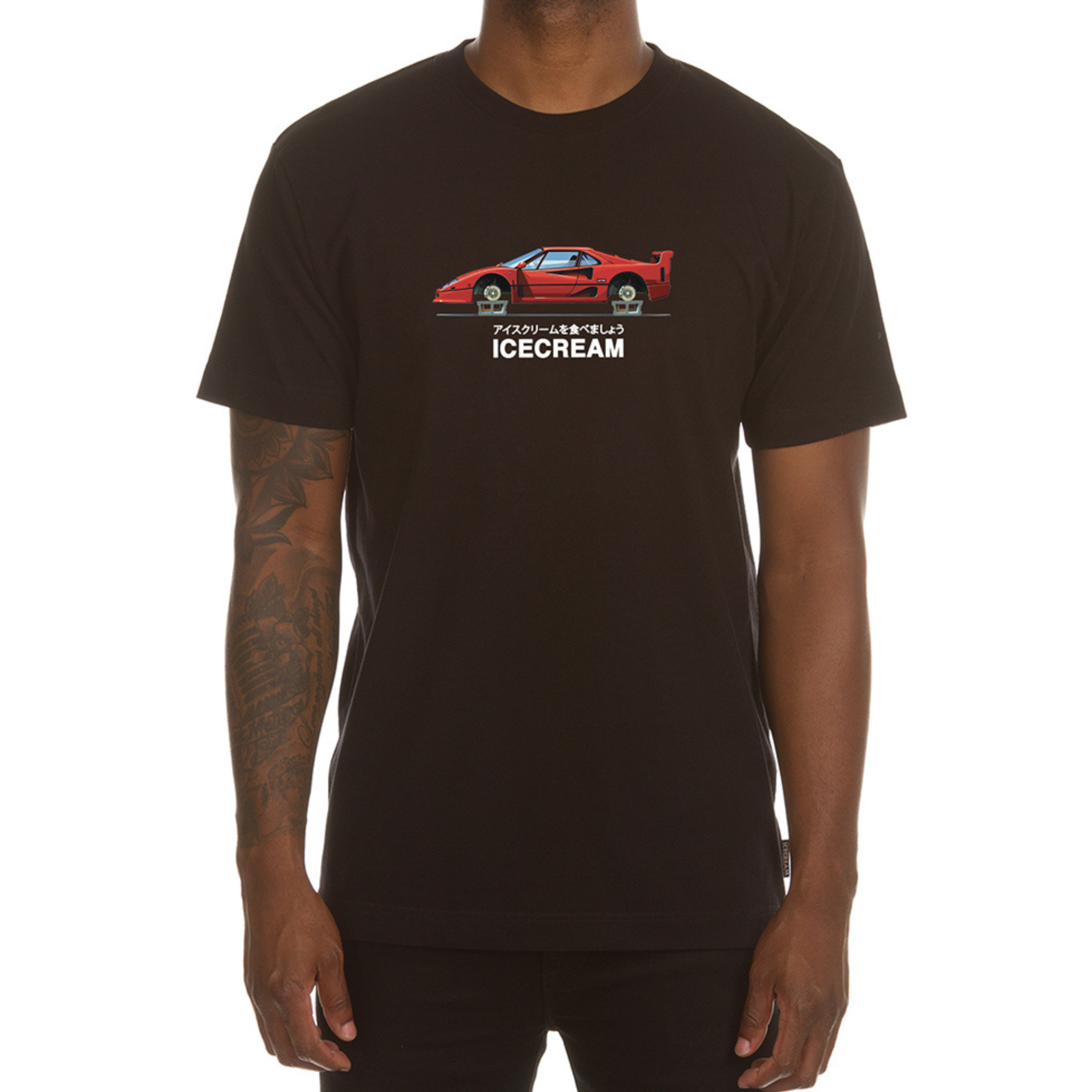 Icecream On Ice SS Tee (Black) - Ice Cream