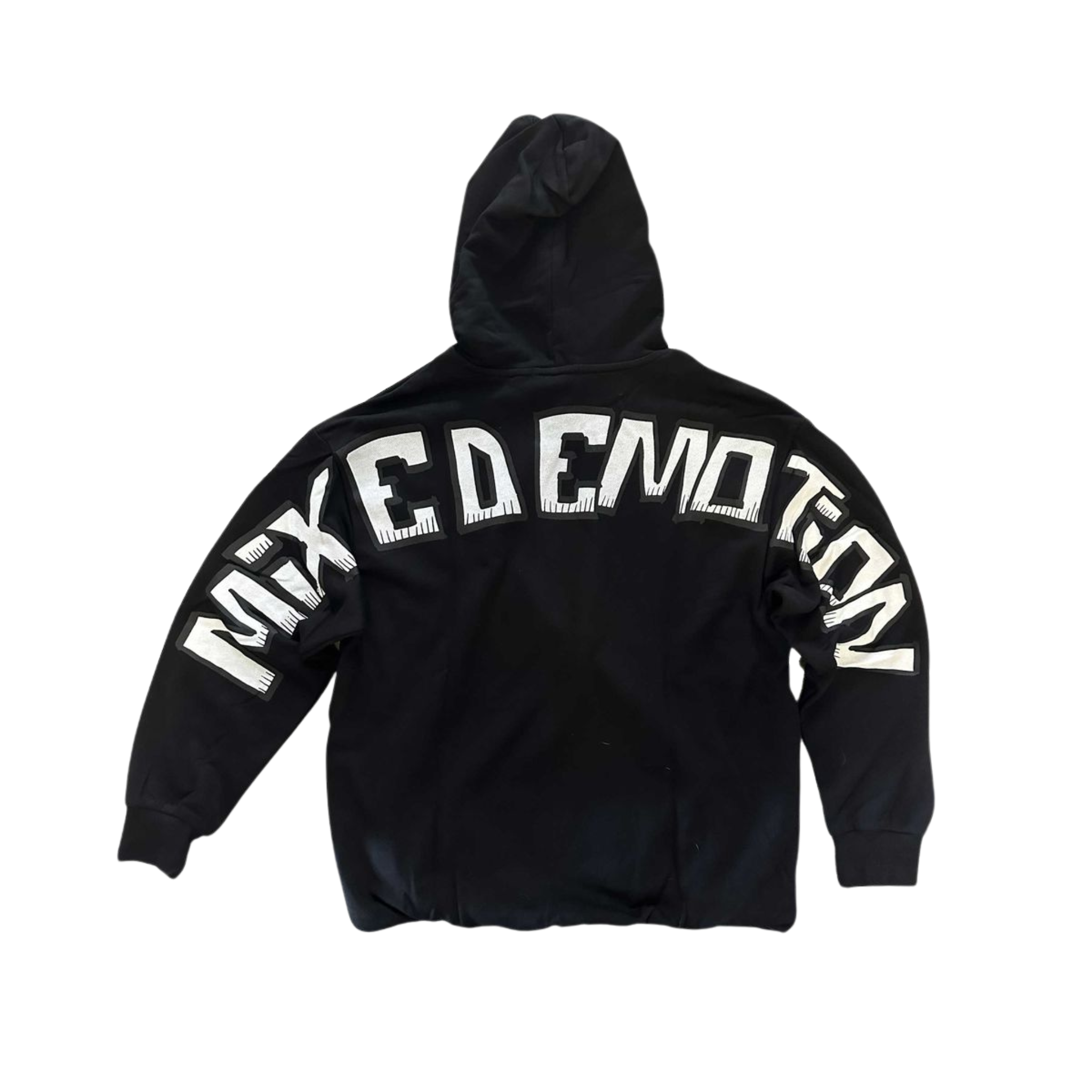Mixed Emotion "Monster" Cropped Hoodie (Black) - Mixed Emotion