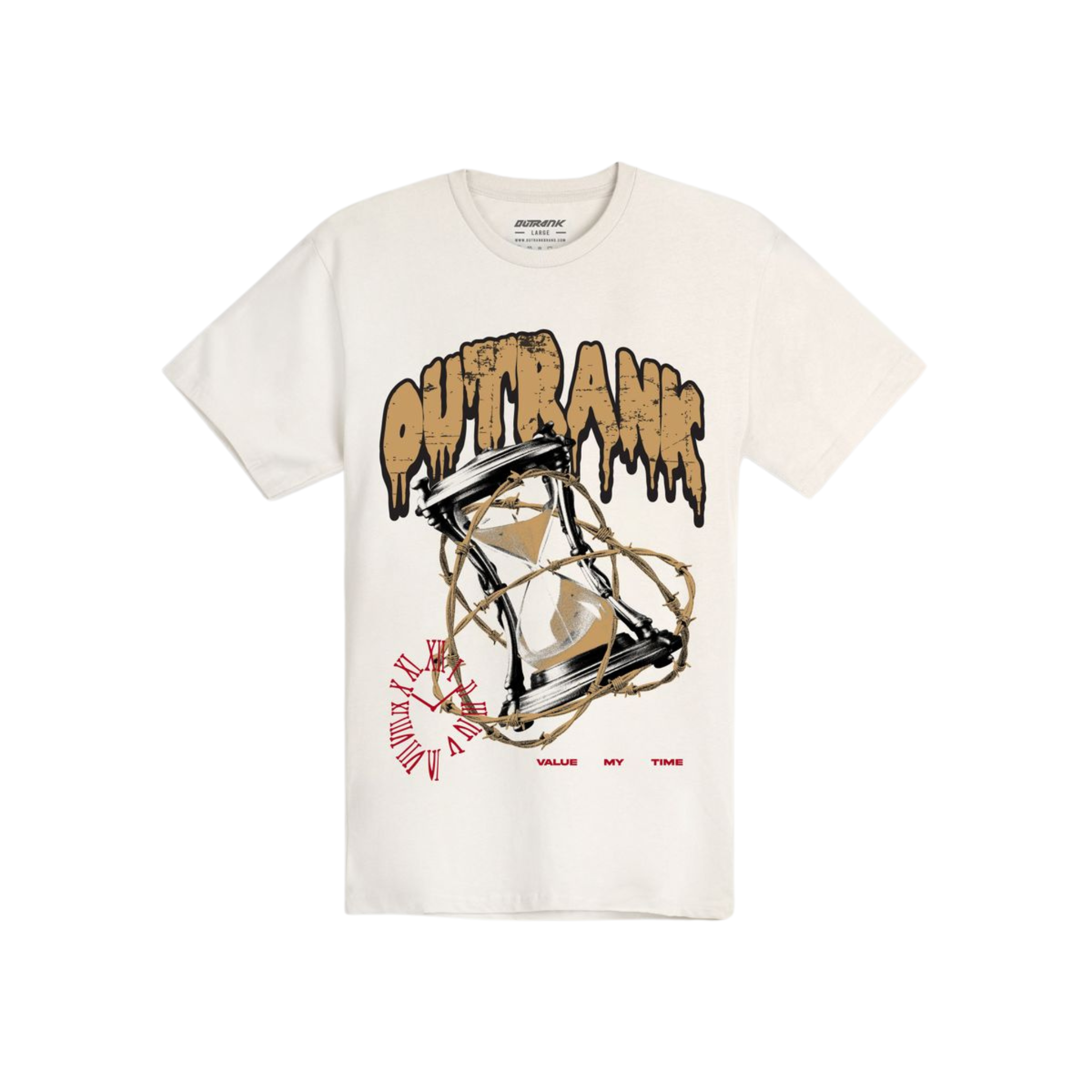 Outrank Don't Waste My Time Tee (Vintage White) - Outrank