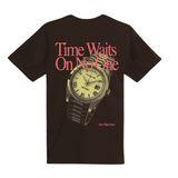 Outrank Time Waits On No One Tee (Brown) - Outrank