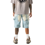 Serenede "Del Mar" Denim Shorts (Bleach Blue Wash) - Serenede