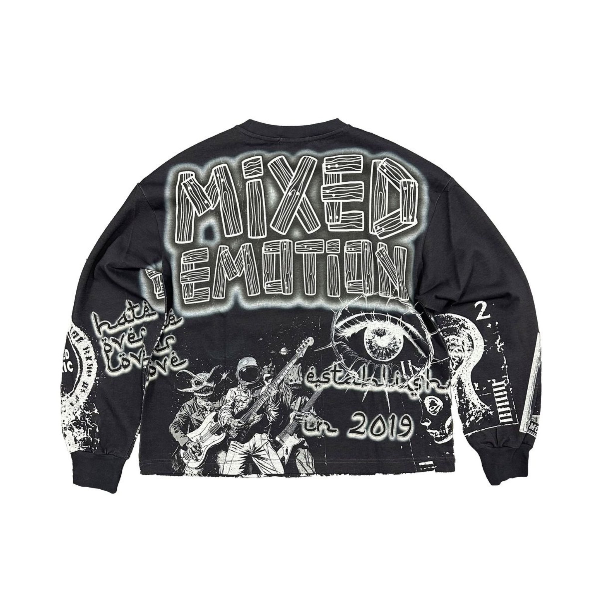 Mixed Emotion "Astro" LS Tee (Black) - Mixed Emotion