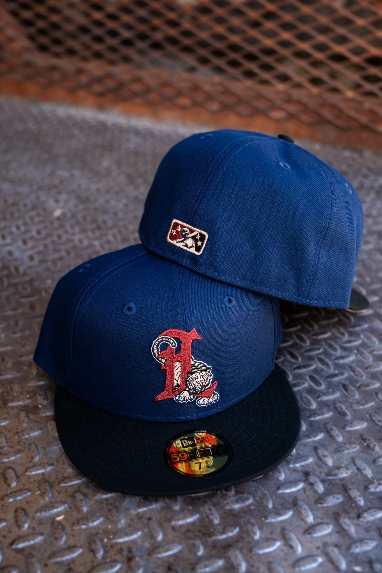 New Era Lakeland Tigers Pink UV (Navy/Black) 59Fifty Fitted - New Era