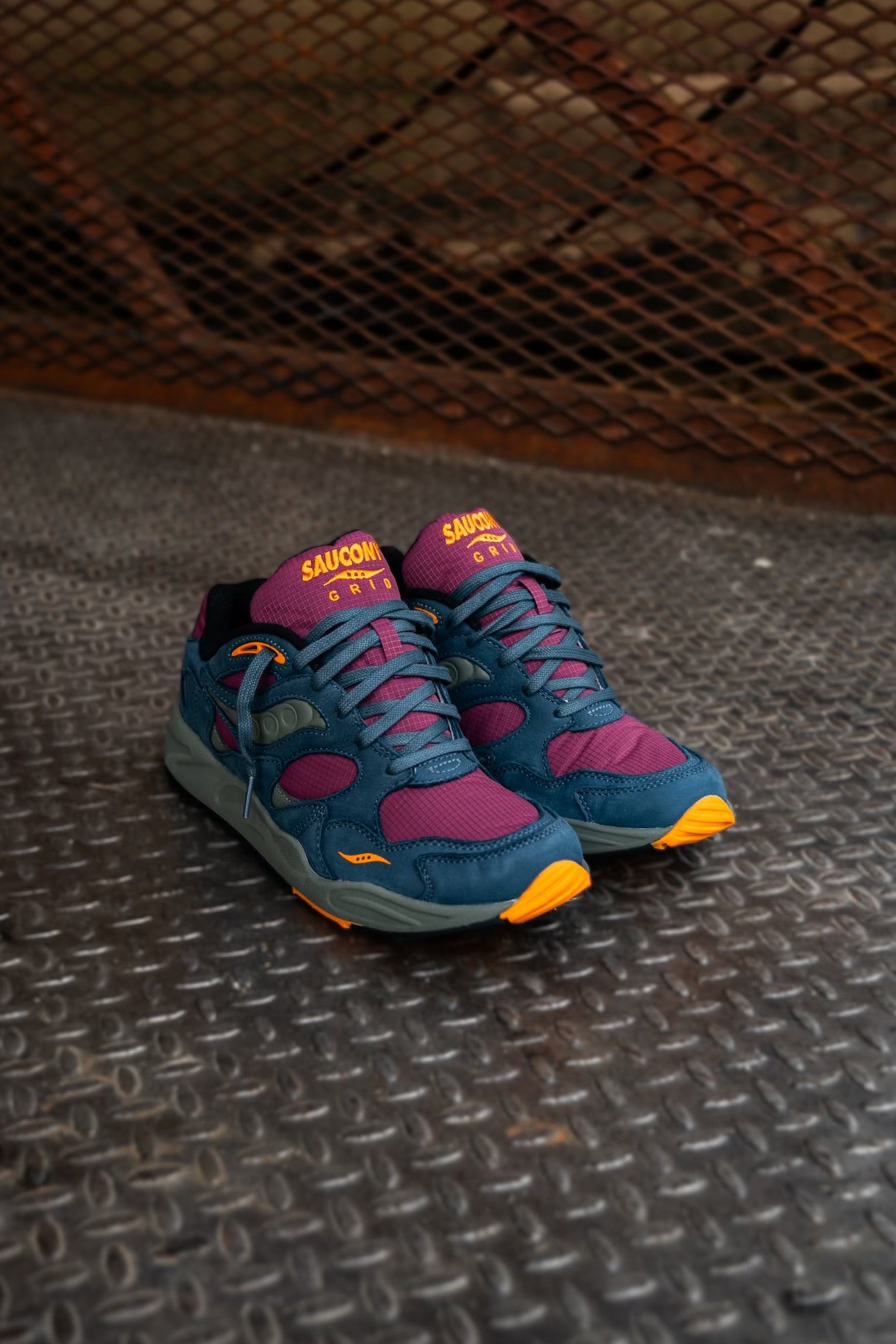 Mens Saucony Grid Shadow 2 Premium (Purple/Blue) - Saucony