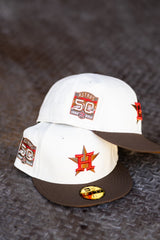New Era Houston Astros 50th Anniversary Bronze UV (Off White/Walnut) 59Fifty Fitted - New Era