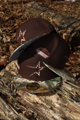 New Era Houston Astros Astrodome Side Patch Fitted (Burnt wood/Black) - New Era