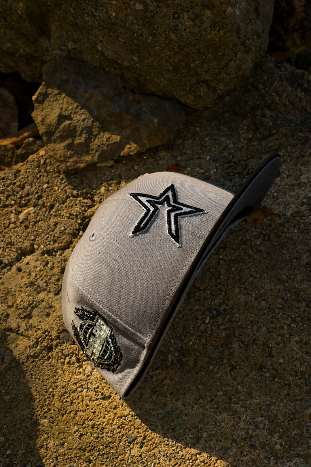 New Era Houston Astros 2005 World Series Side Patch Grey UV 59Fifty Fitted (Grey/Black)