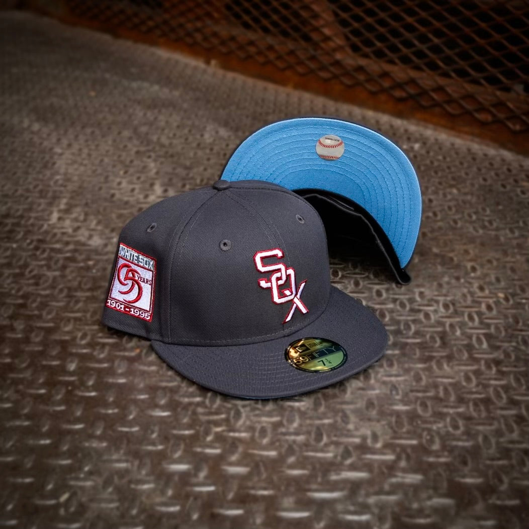 New Era Chicago White Sox 95 Years Sky UV (Graphite) 59Fifty Fitted - New Era