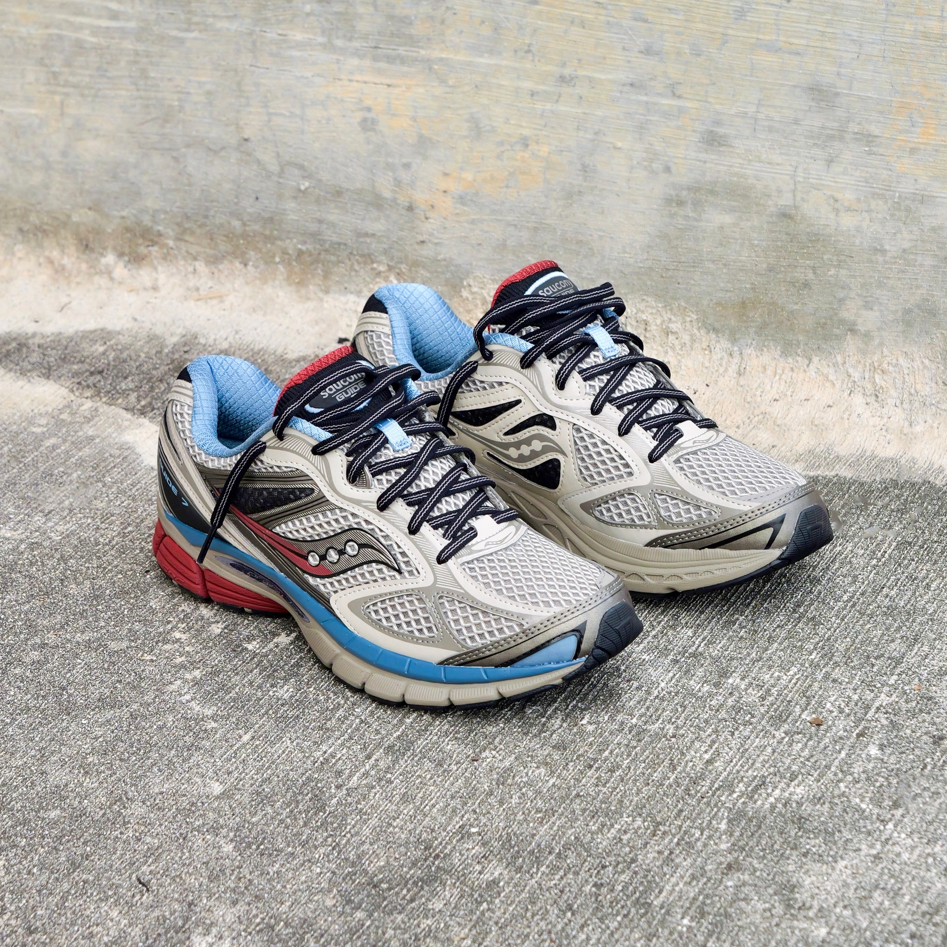 Mens Saucony ProGrid Guide 7 (Taupe/Black) - Saucony