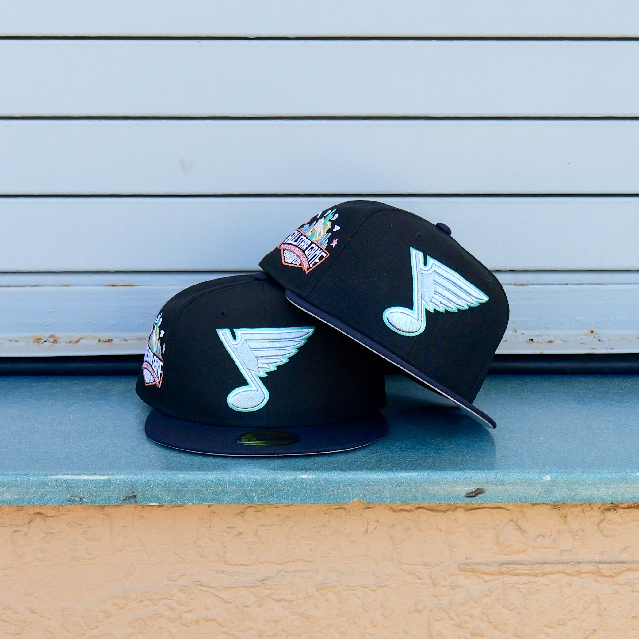 New Era St. Louis Blues 1994 All-Star Game Side Patch Fitted (Black/Navy) - New Era