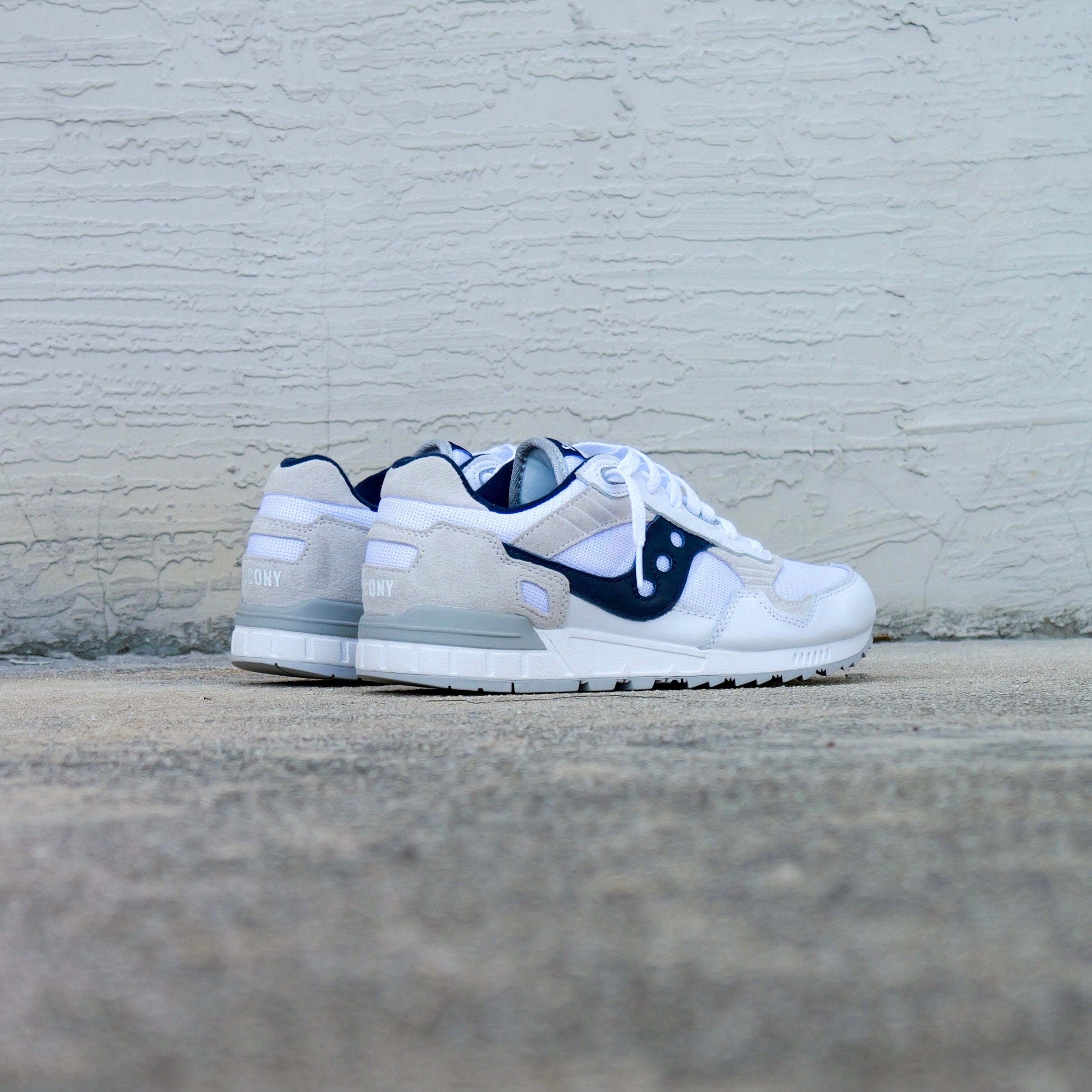 Mens Saucony Shadow 5000 (White/Navy) - Saucony