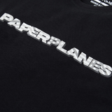 Paper Planes Diamond and Stripes Tee (Black) - Paper Plane