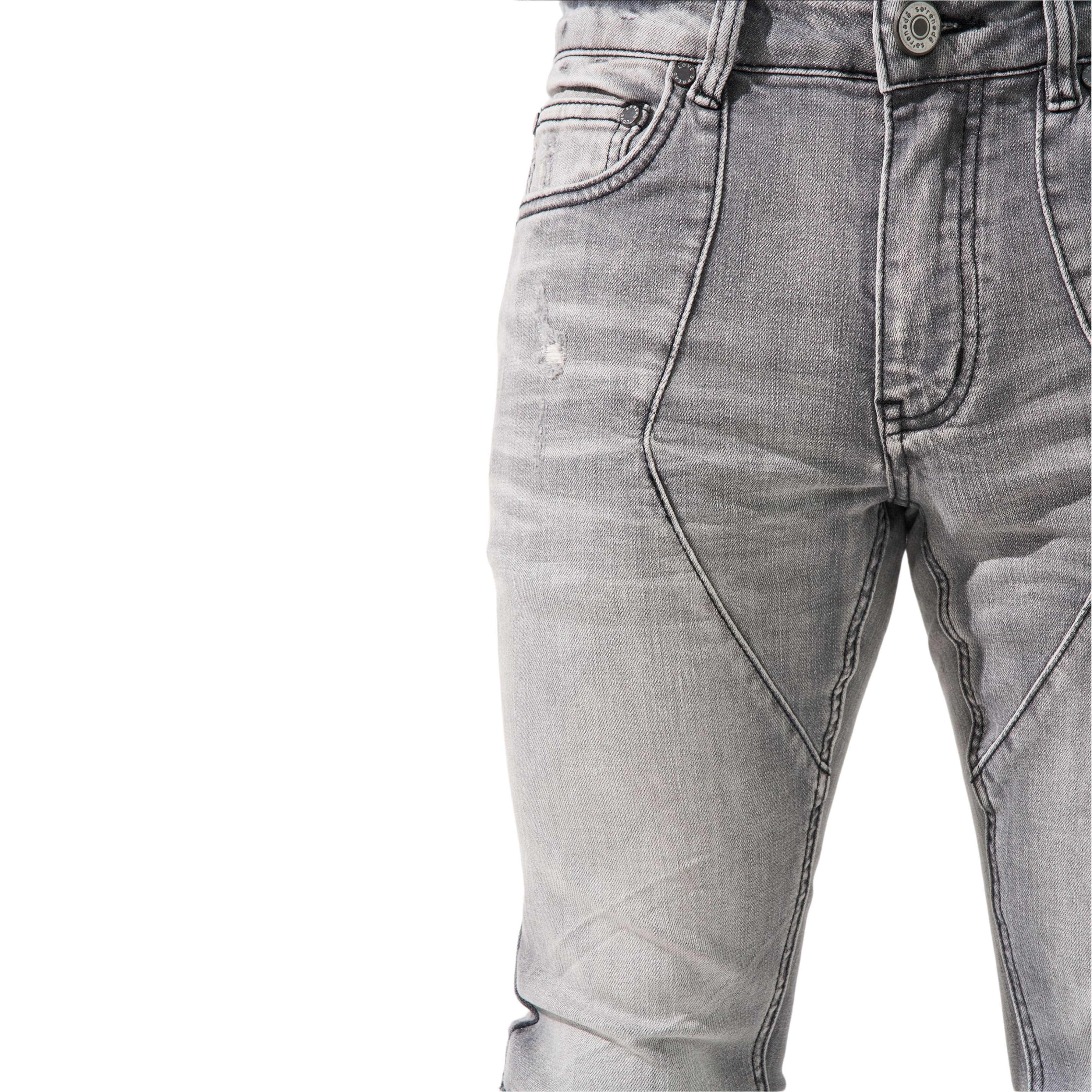 Serenede "Noctis" Stacked Jeans (Grey) - Serenede