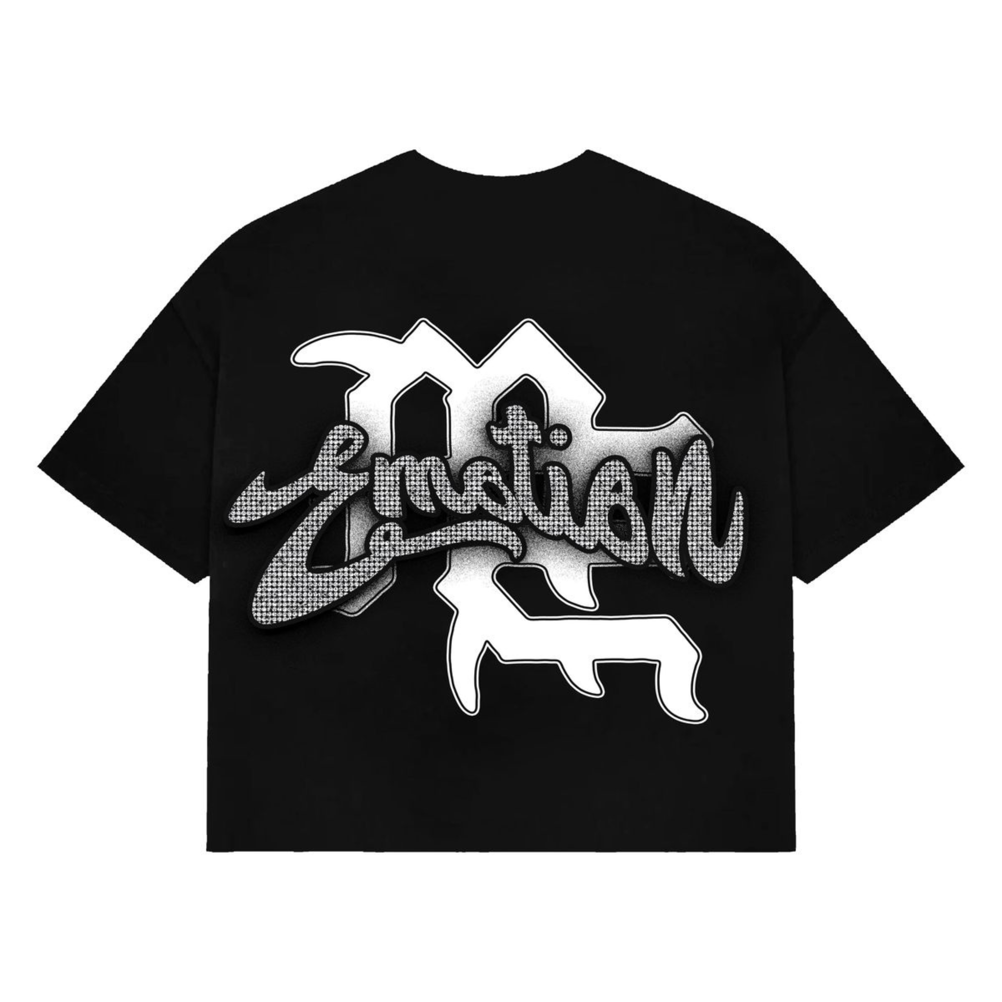 Mixed Emotion 'Cupid' Cropped Tee (Black) - Mixed Emotion