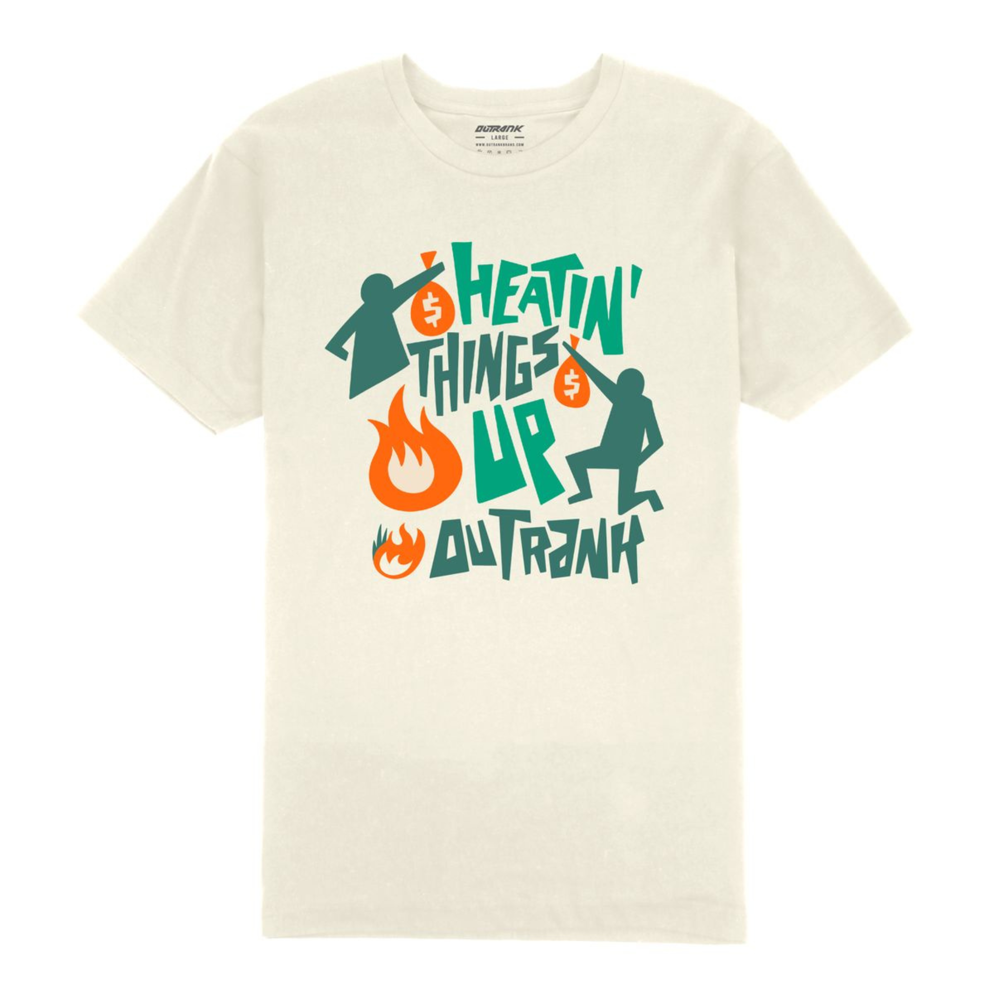 Outrank Heatin' Things Up (Vintage White) - Outrank