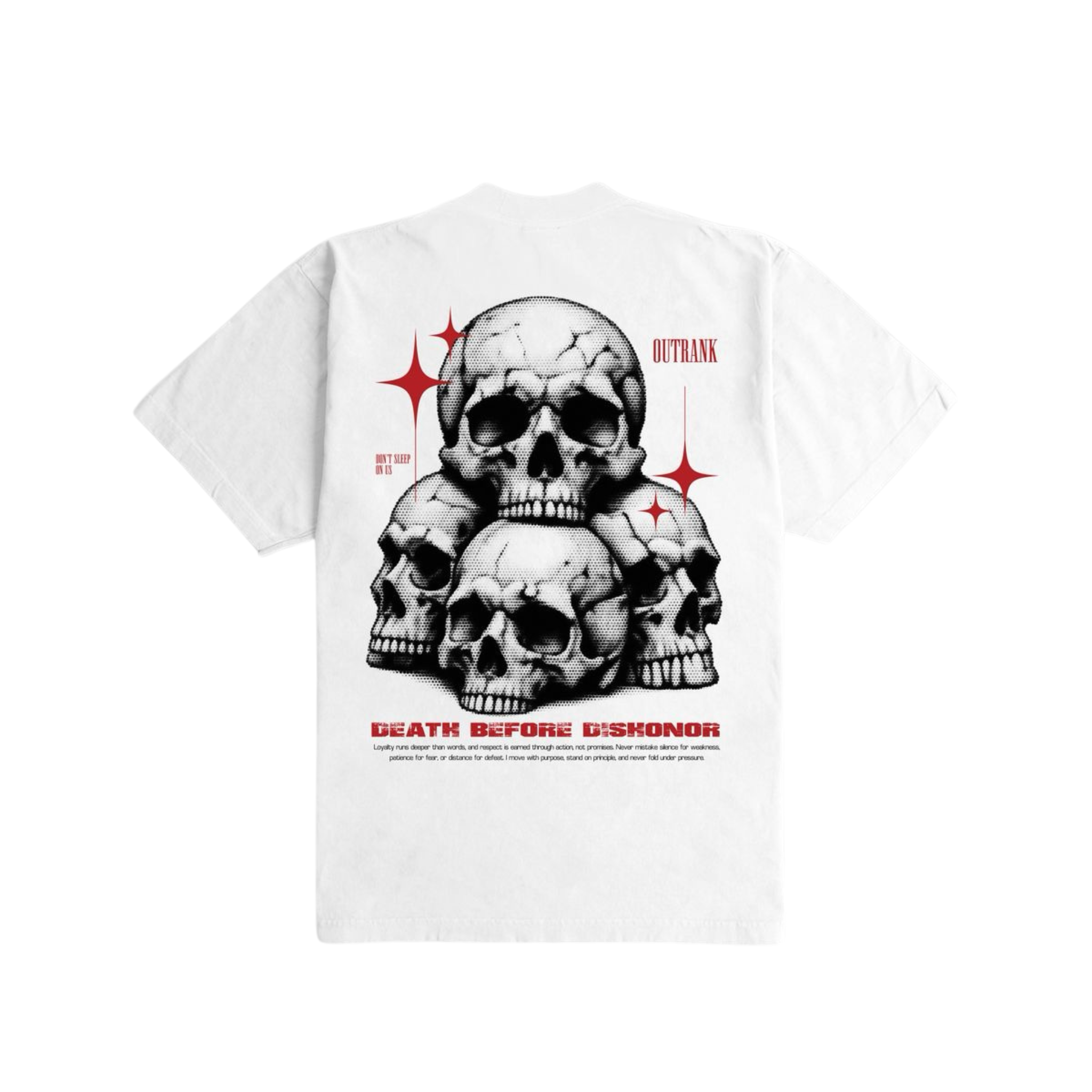 Outrank "Death Before Dishonor" Heavyweight (White) - Outrank