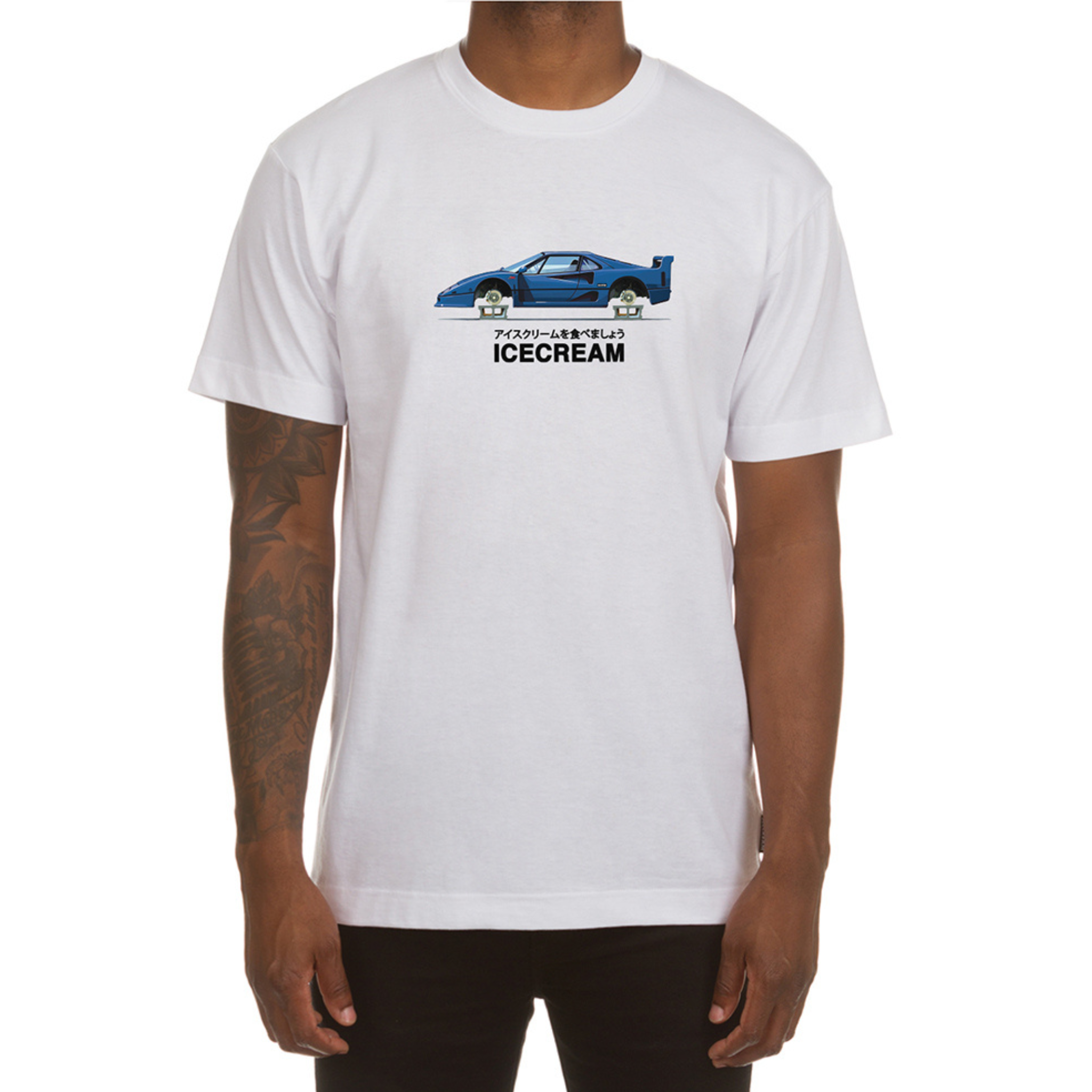 Icecream On Ice SS Tee (White) - Ice Cream