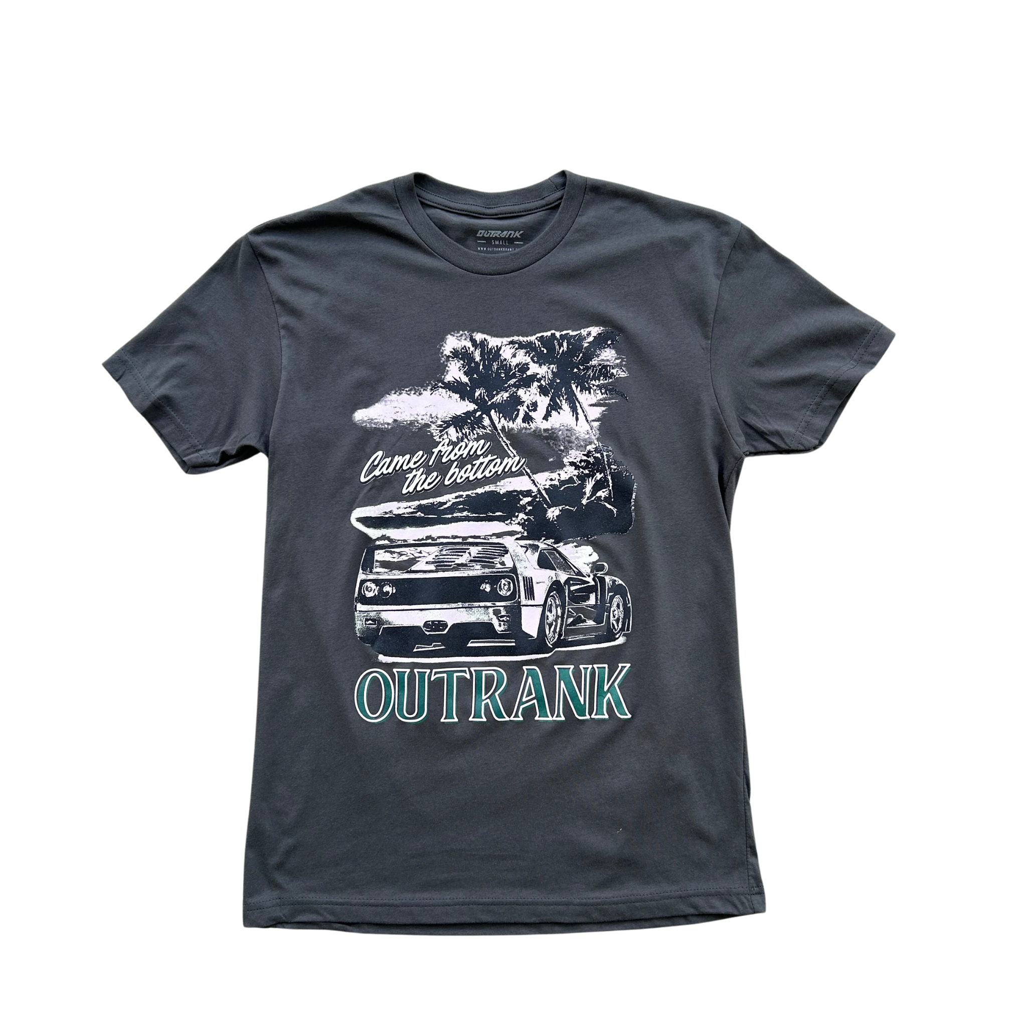 Outrank "Came From The Bottom" Tee (Grey) - Outrank