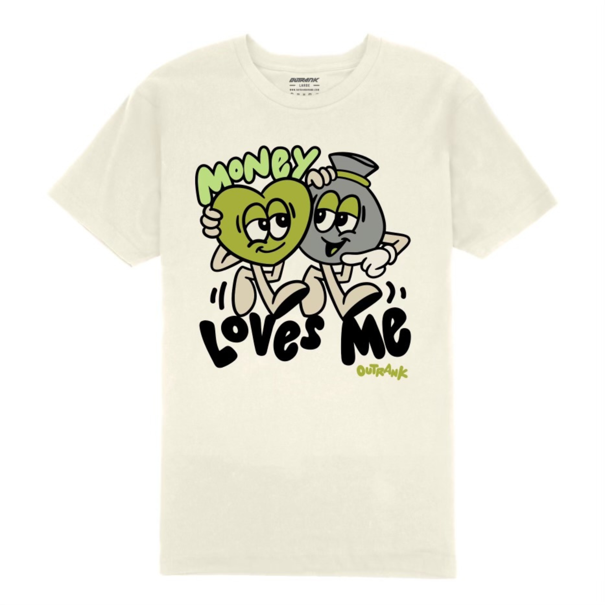 Outrank "Money Loves Me" (Vintage White) - Outrank