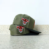 New Era Detroit Tigers 2000 Stadium Grey UV 9Fifty A-Frame Snapback (Olive/Black)