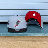 New Era Florida Marlins 2003 World Series Red UV 9FIFTY A-Frame Snapback (Grey/Black)