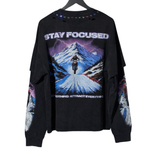 DUAA "Focused" LS Tee (Black) - DUAA