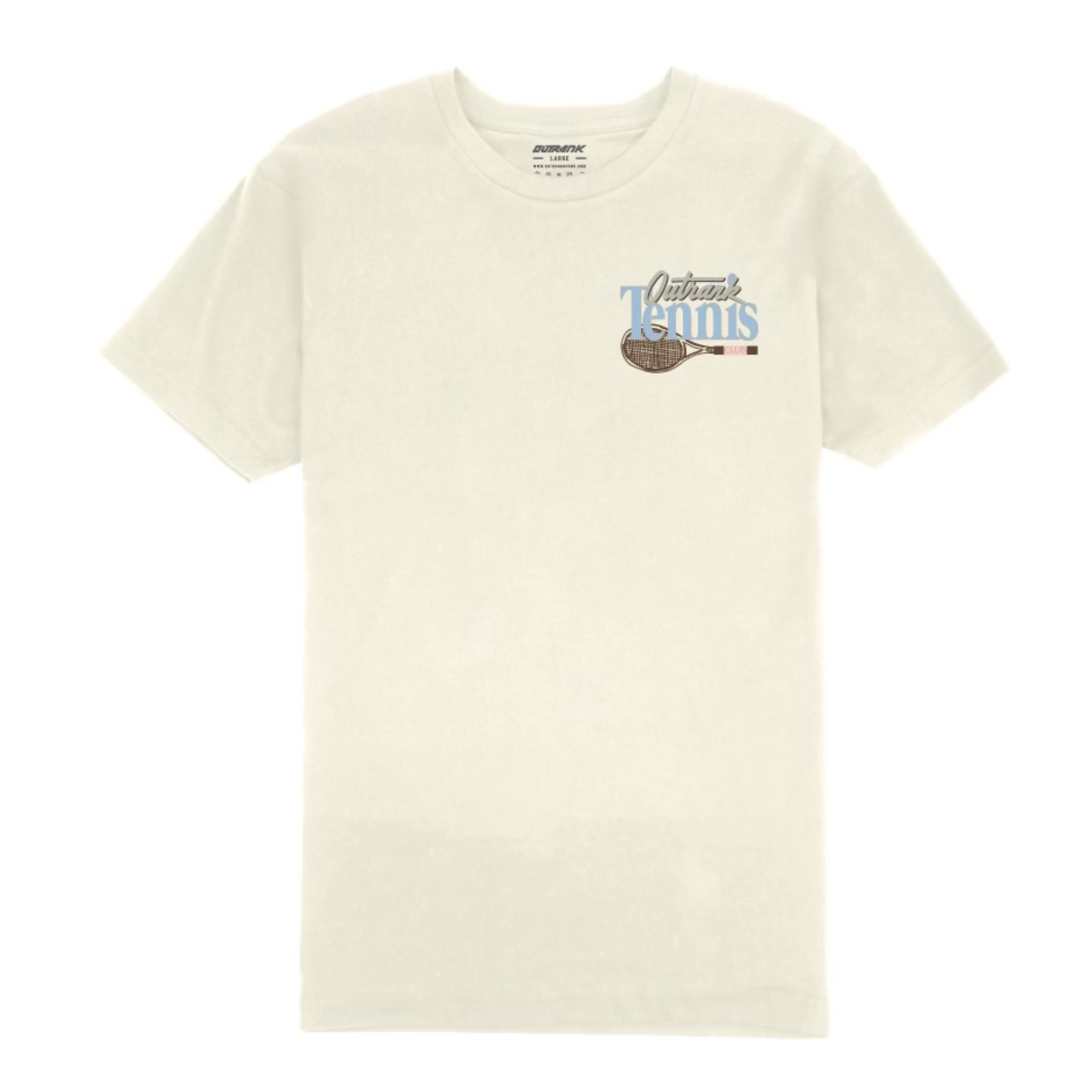 Outrank Tennis Club Tee (Beige) - Outrank